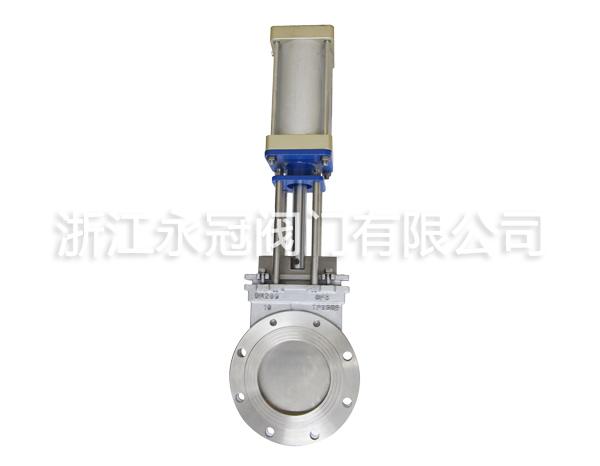 氣(qi)動不鏽(xiu)鋼刀閘(zha)閥PZV73FH