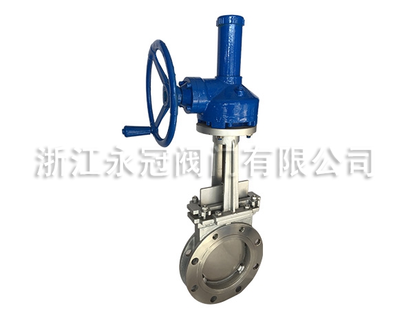 手(shǒu)動傘齒輪(lun)刀閘閥PZ573W