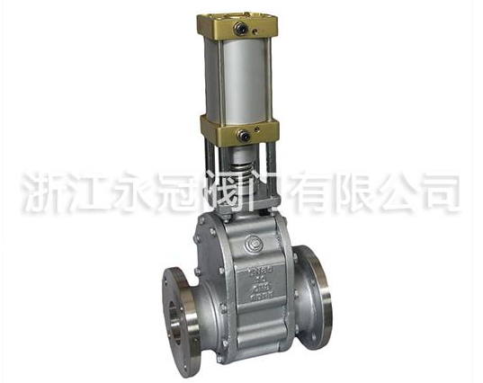 氣動陶(tao)瓷雙閘闆閥(fa)